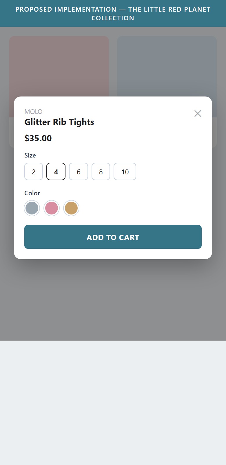 Proposed Implementation — The Little Red Planet Collection